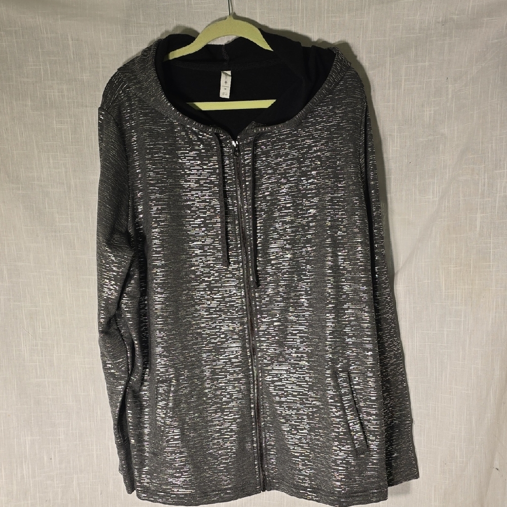 Ideology Grey & Silver Hoodie 3X